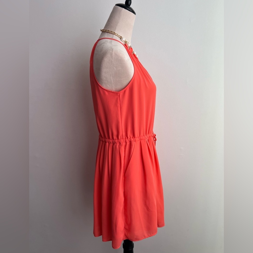 Banana Republic Coral Mini Dress With Pockets - Picture 3 of 6